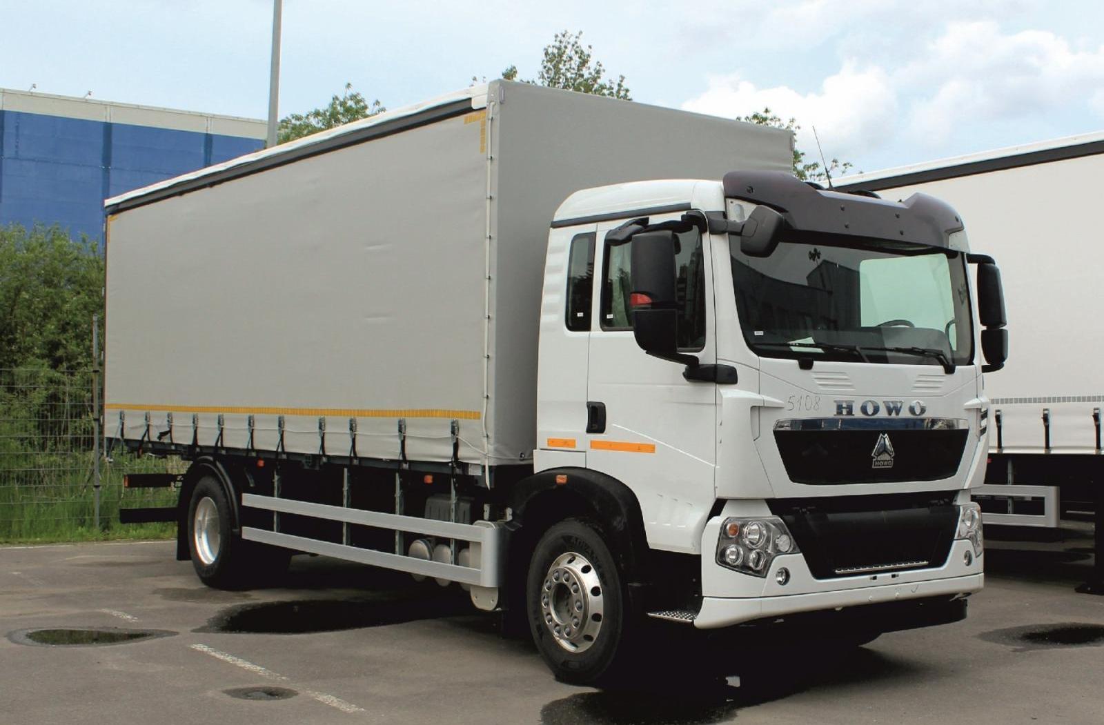 Автомобиль бортовой с тентом Howo T5G 4x2, 280 л.с. с АКПП .