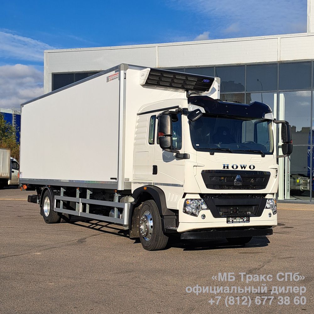 Рефрижератор Howo T5G 4x2 + ХОУ + гидроборт
