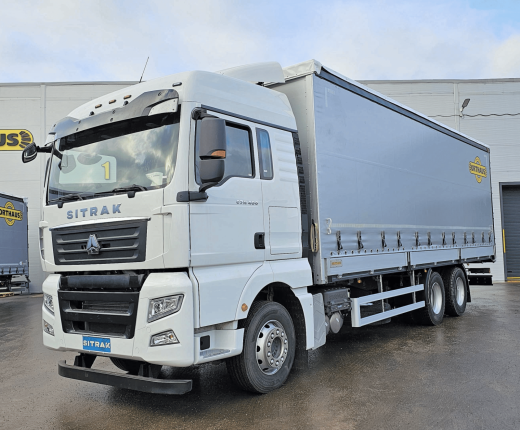 Автомобиль бортовой с тентом SITRAK | СИТРАК 6x2, 400 л.с. с АКПП